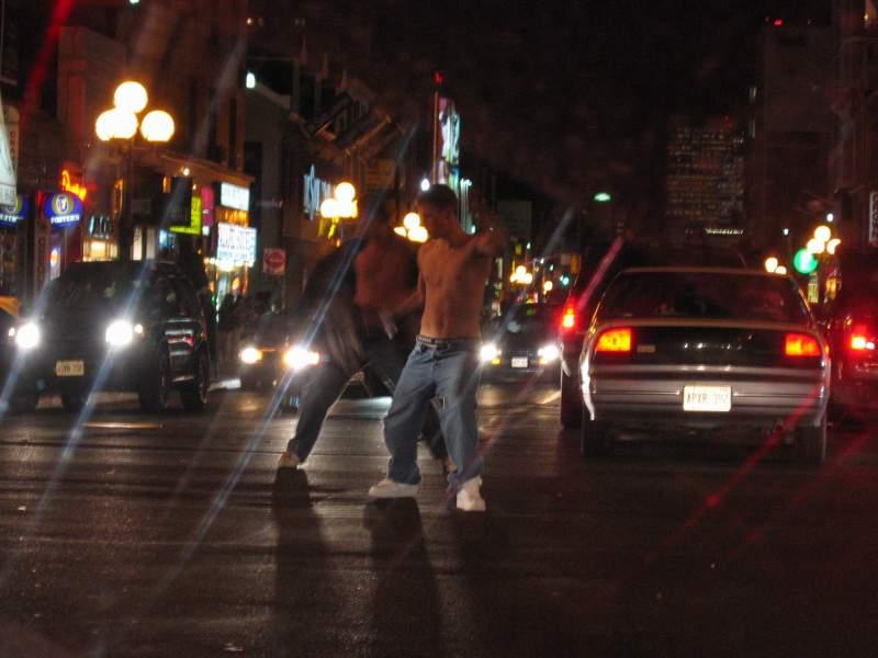 Downtown Toronto after Leafs won the Quarter Finals 15.JPG